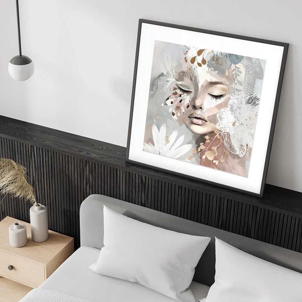 Whisperwing Square Framed Art Print Whisperwing Square Framed Art Print wall art product Bella Eve