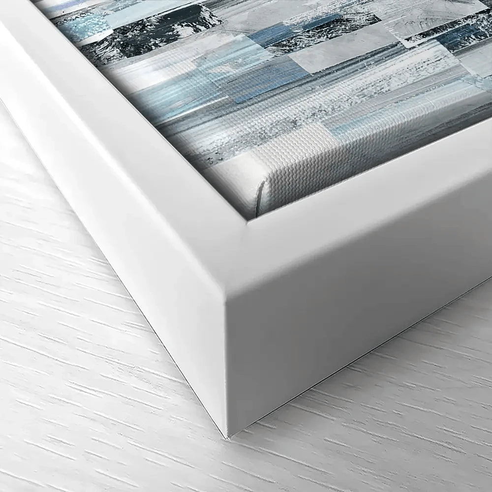 White And Blue Stripes Canvas Print White And Blue Stripes Canvas Print wall art product openeyed / Shutterstock