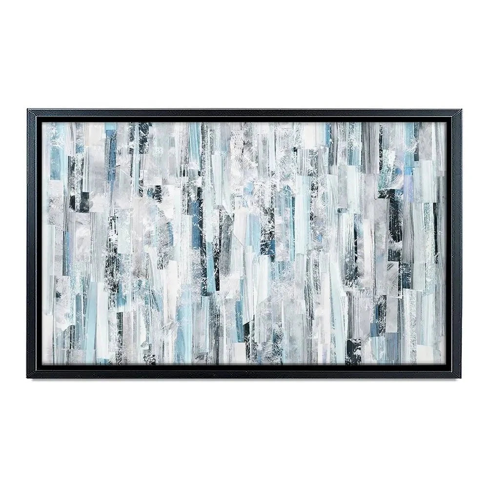 White And Blue Stripes Canvas Print White And Blue Stripes Canvas Print wall art product openeyed / Shutterstock