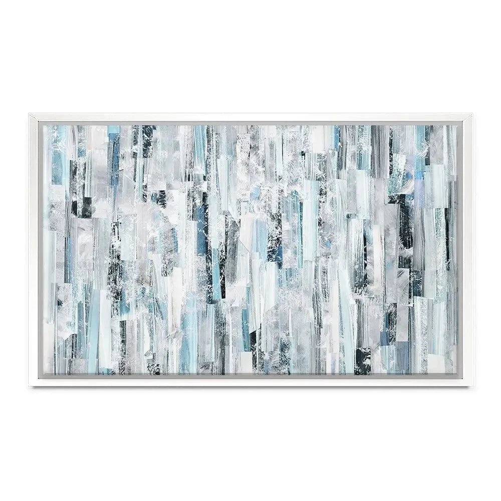 White And Blue Stripes Canvas Print White And Blue Stripes Canvas Print wall art product openeyed / Shutterstock