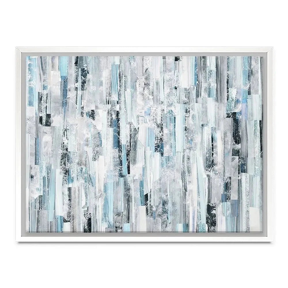 White And Blue Stripes Canvas Print White And Blue Stripes Canvas Print wall art product openeyed / Shutterstock