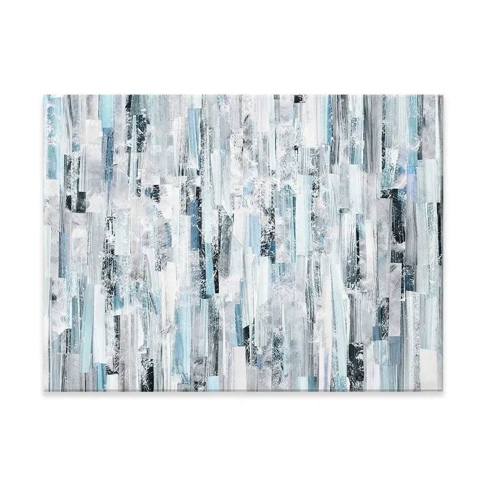 White And Blue Stripes Canvas Print White And Blue Stripes Canvas Print wall art product openeyed / Shutterstock