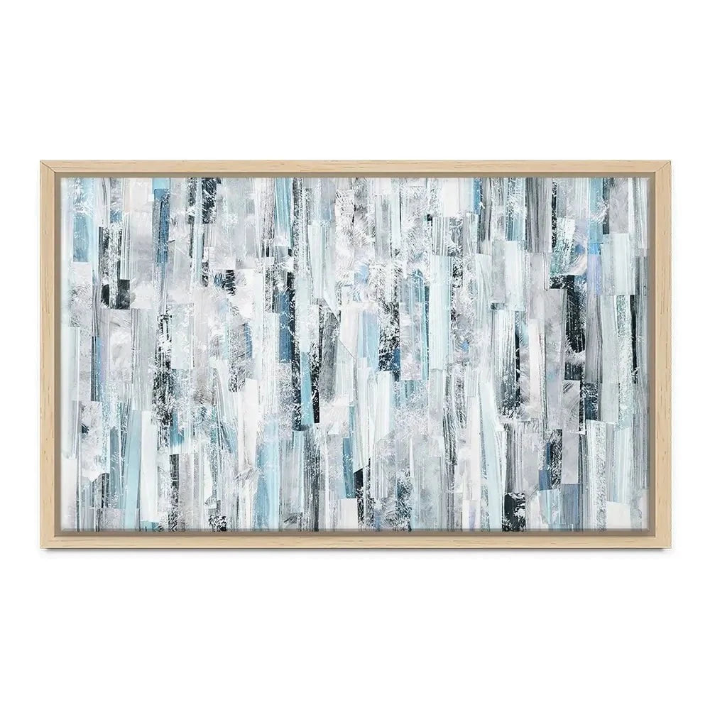 White And Blue Stripes Canvas Print White And Blue Stripes Canvas Print wall art product openeyed / Shutterstock