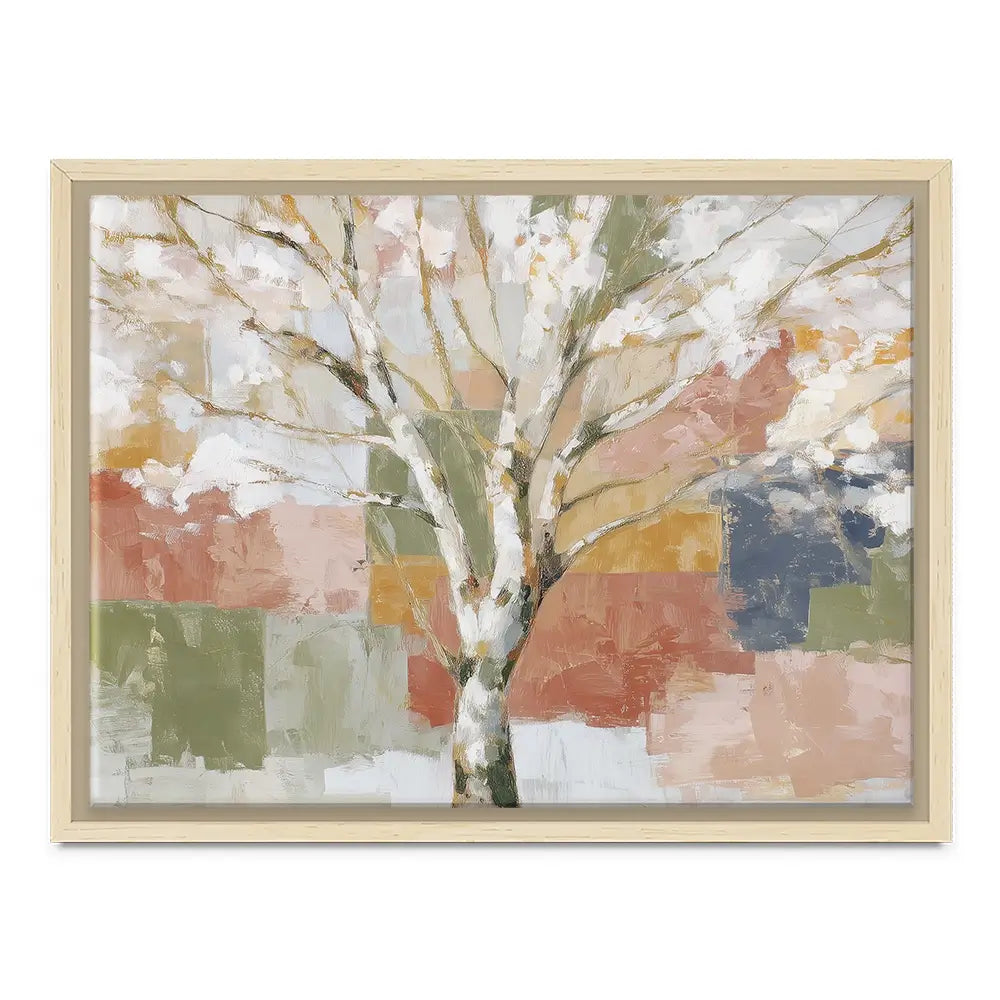 White Birch In Abstract Landscape Canvas Print White Birch In Abstract Landscape Canvas Print wall art product Chromatic Storm Studio