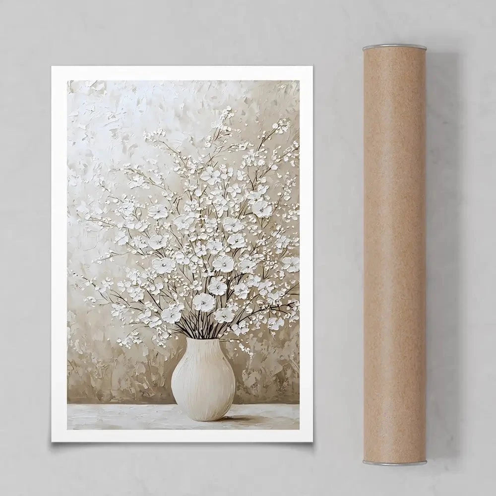 White Cherry Blossoms Art Print White Cherry Blossoms Art Print wall art product Franklyn Gregory - Independent