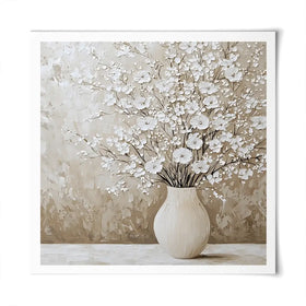 White Cherry Blossoms Square Art Print White Cherry Blossoms Square Art Print wall art product Franklyn Gregory - Independent