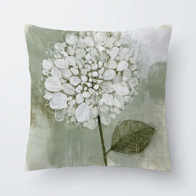 White Dahlia On Sage Cushion White Dahlia On Sage Cushion wall art product Chromatic Storm Studio