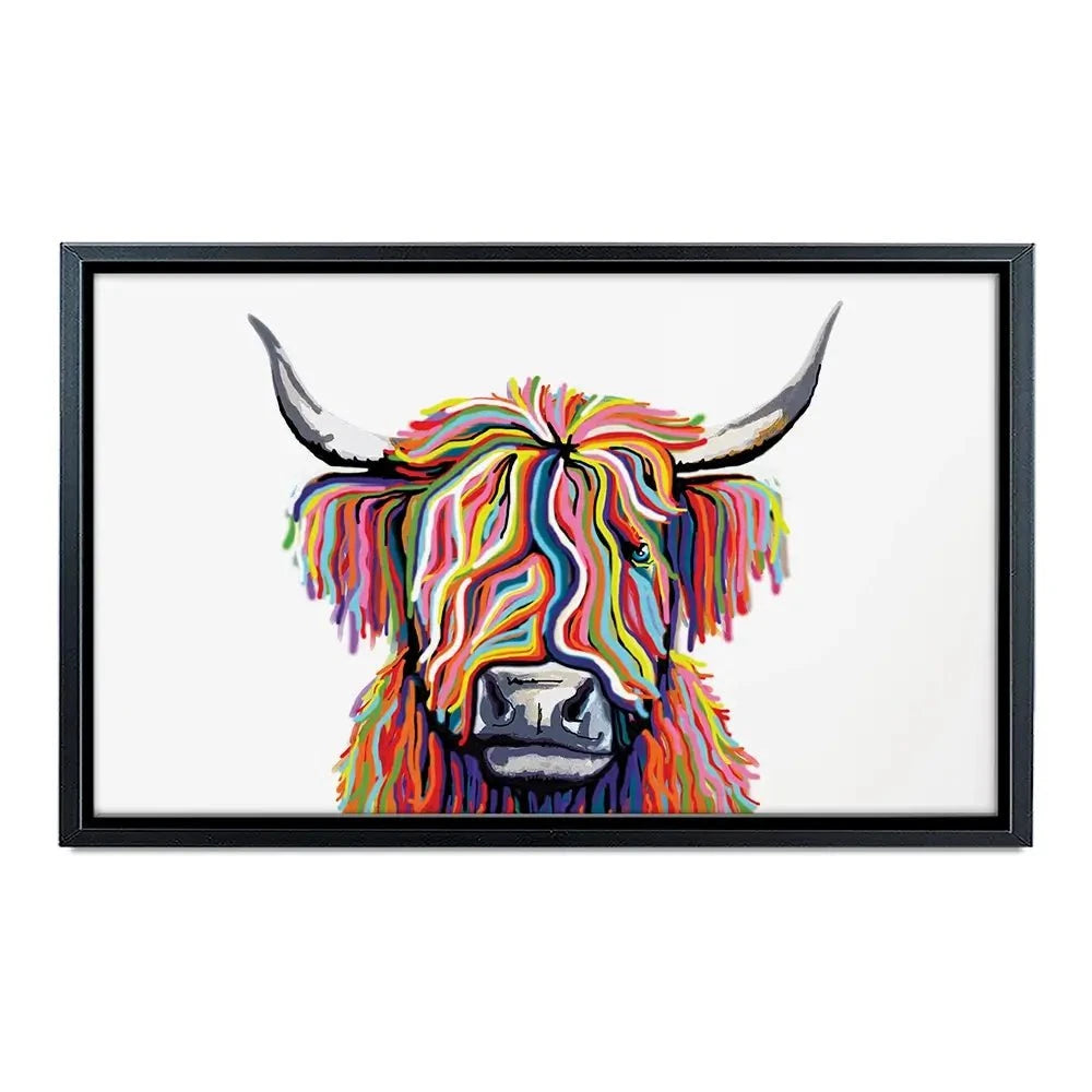 White Highland Cow Canvas Print White Highland Cow Canvas Print | White Highland Cow Canvas Artworks wall art product Independent