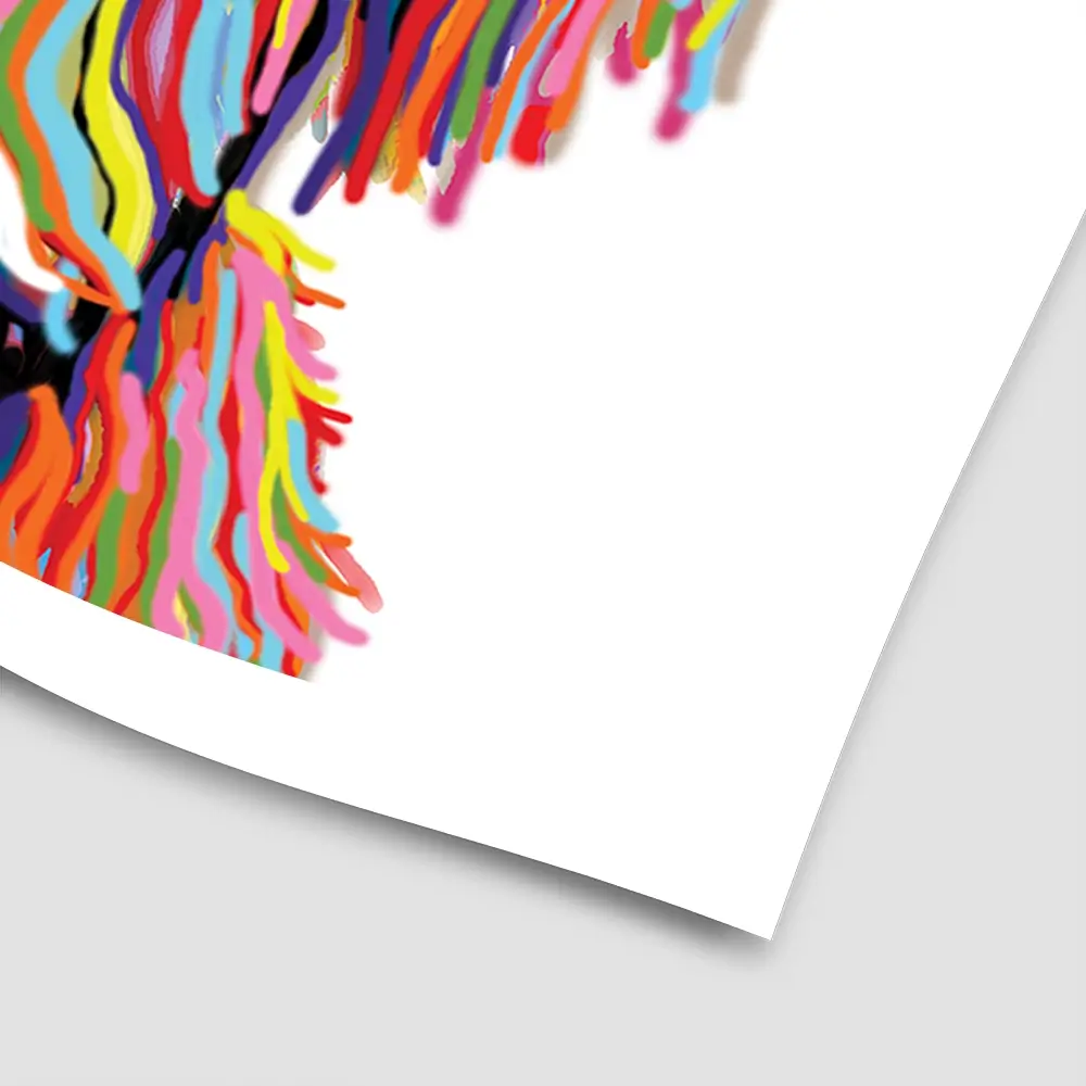 White Highland Cow Square Art Print White Highland Cow Square Art Print wall art product Independent