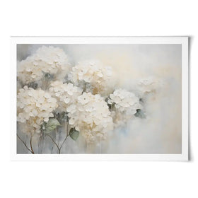 White Hydrangeas Art Print White Hydrangeas Art Print wall art product Arlington Prints - Independent
