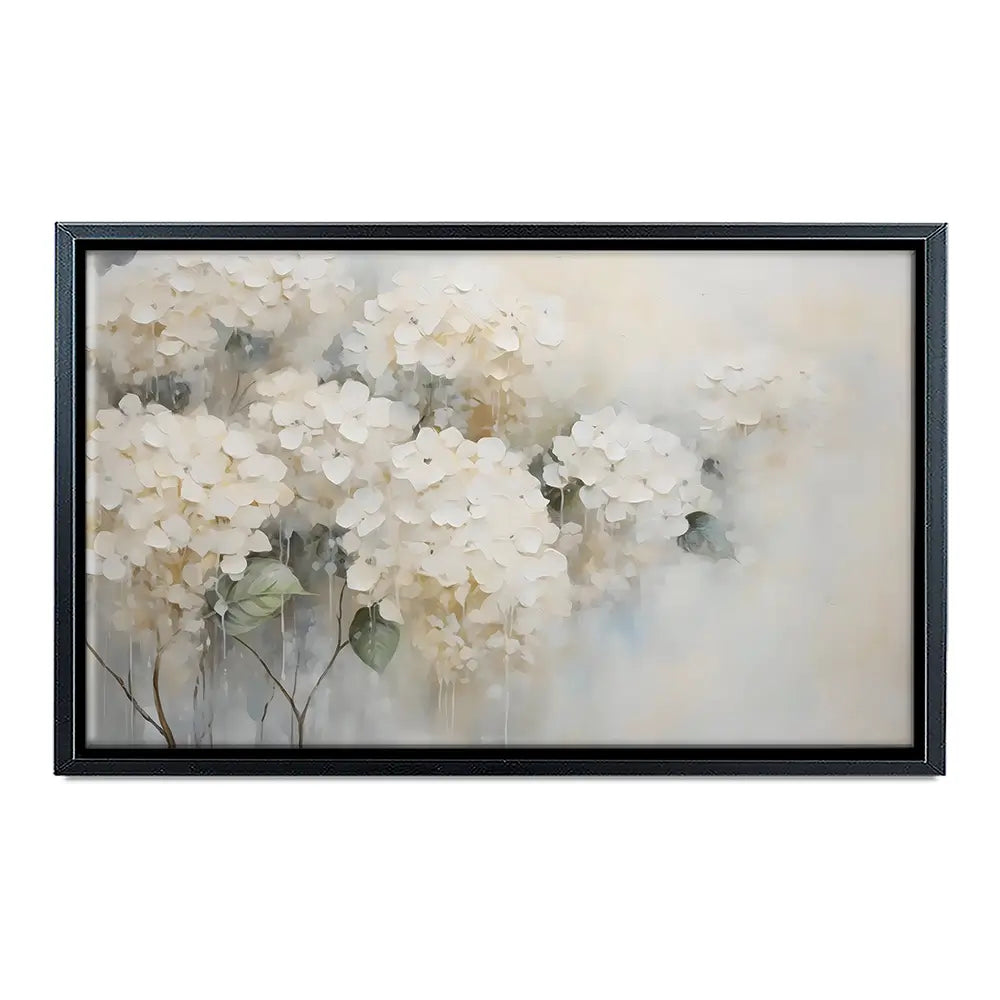 White Hydrangeas Canvas Print White Hydrangeas Canvas Print wall art product Arlington Prints - Independent