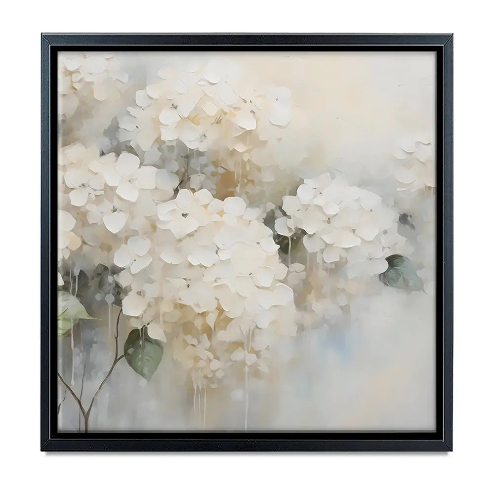 White Hydrangeas Oversized Canvas Print White Hydrangeas Oversized Canvas Print wall art product Arlington Prints - Independent