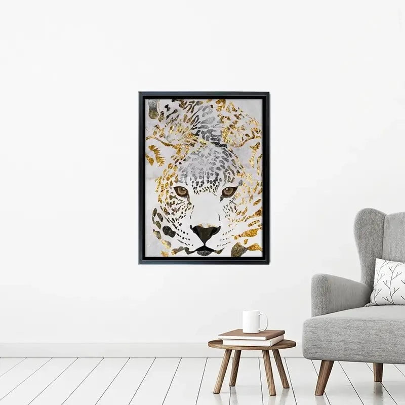 White Jaguar Canvas Print White Jaguar Canvas Print wall art product Sarah Manovski