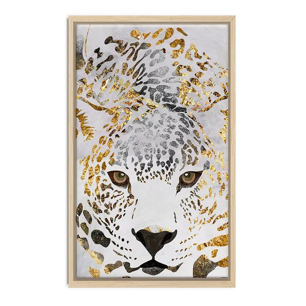 White Jaguar Canvas Print White Jaguar Canvas Print wall art product Sarah Manovski