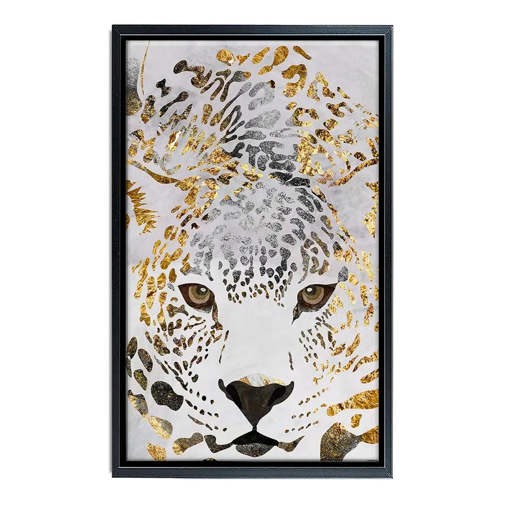 White Jaguar Canvas Print White Jaguar Canvas Print wall art product Sarah Manovski