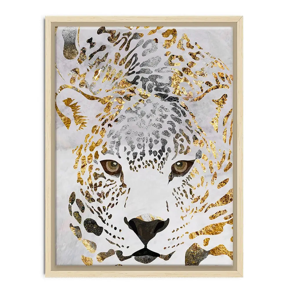 White Jaguar Canvas Print White Jaguar Canvas Print wall art product Sarah Manovski