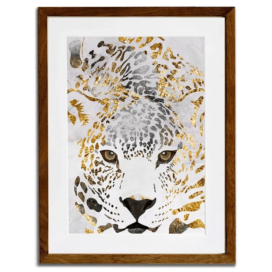White Jaguar Framed Art Print White Jaguar Framed Art Print wall art product Sarah Manovski