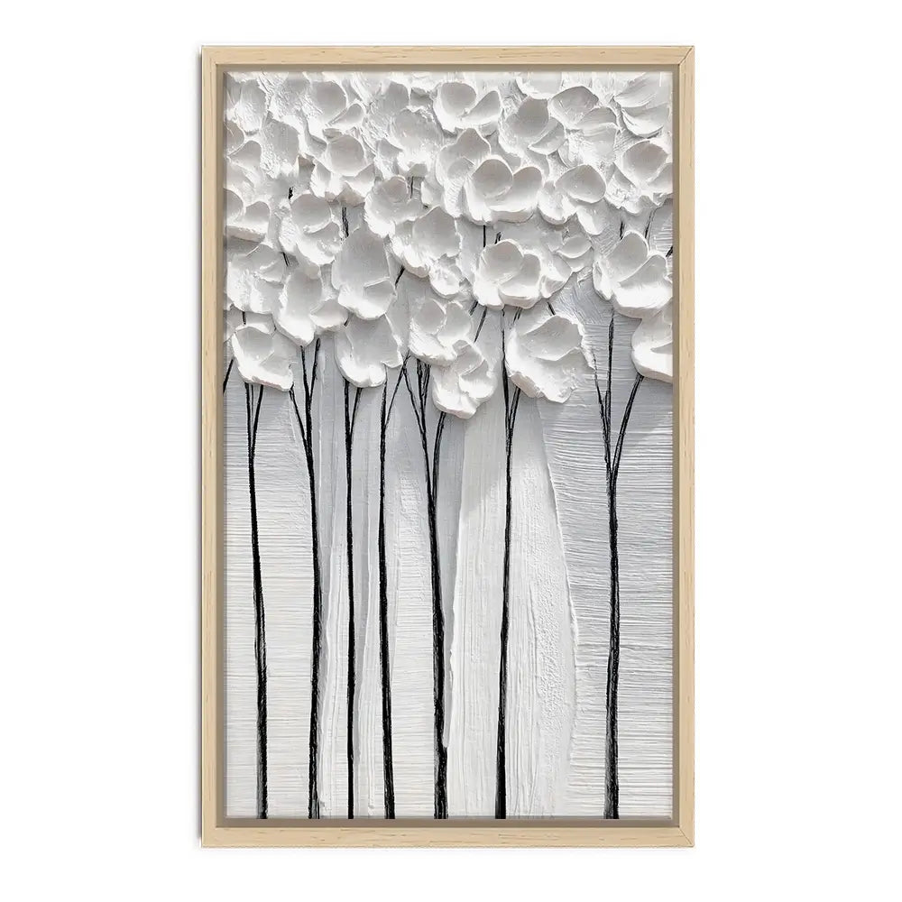 White Petals Canvas Print White Petals Canvas Print wall art product LSR Design Studio - Independent