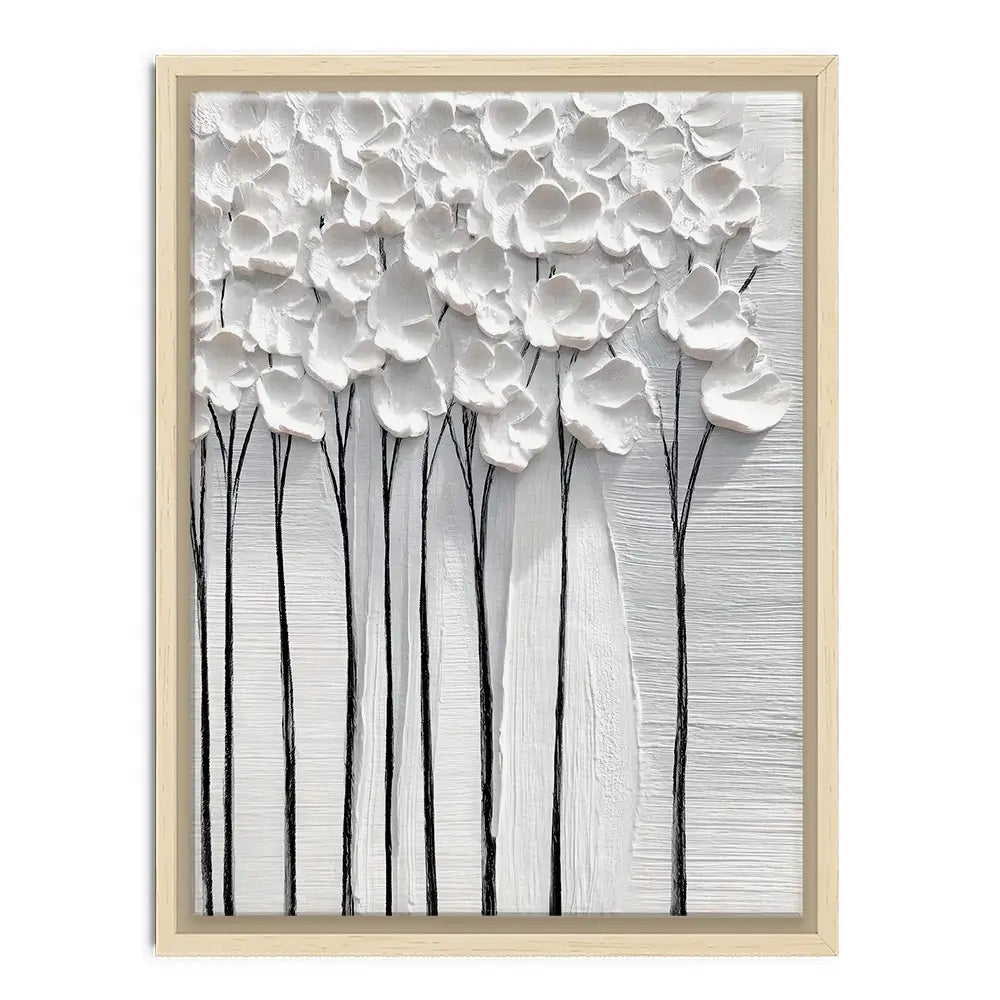 White Petals Canvas Print White Petals Canvas Print wall art product LSR Design Studio - Independent