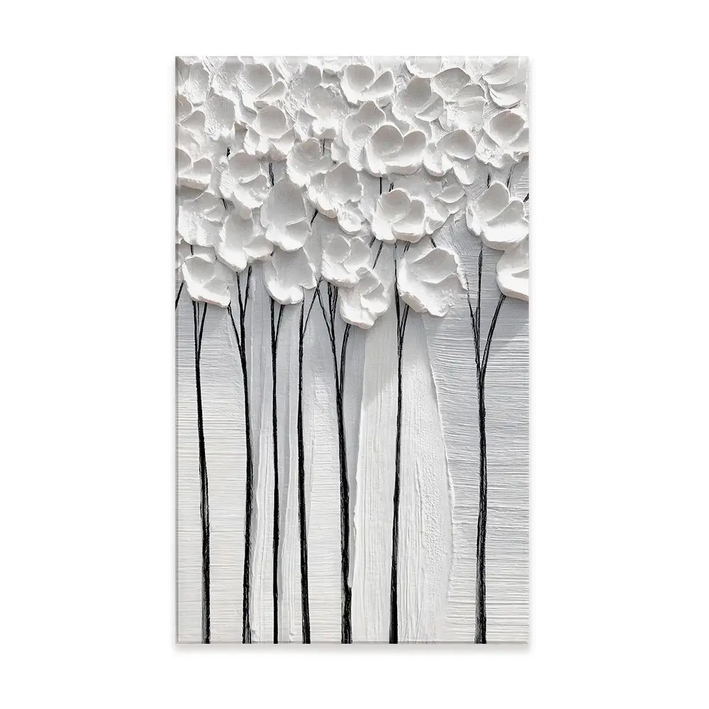 White Petals Canvas Print White Petals Canvas Print wall art product LSR Design Studio - Independent