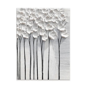 White Petals Canvas Print White Petals Canvas Print wall art product LSR Design Studio - Independent