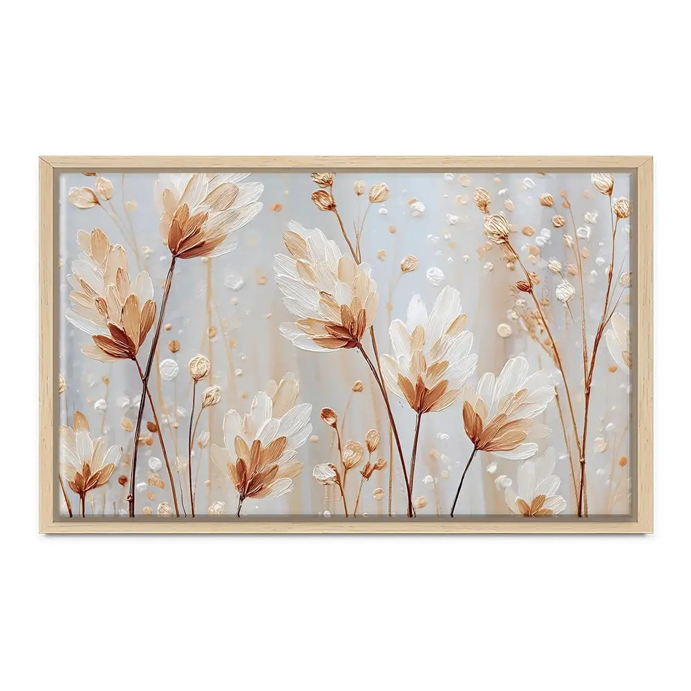 White Wild Grass Canvas Print White Wild Grass Canvas Print wall art product Gina Kelly - Independent