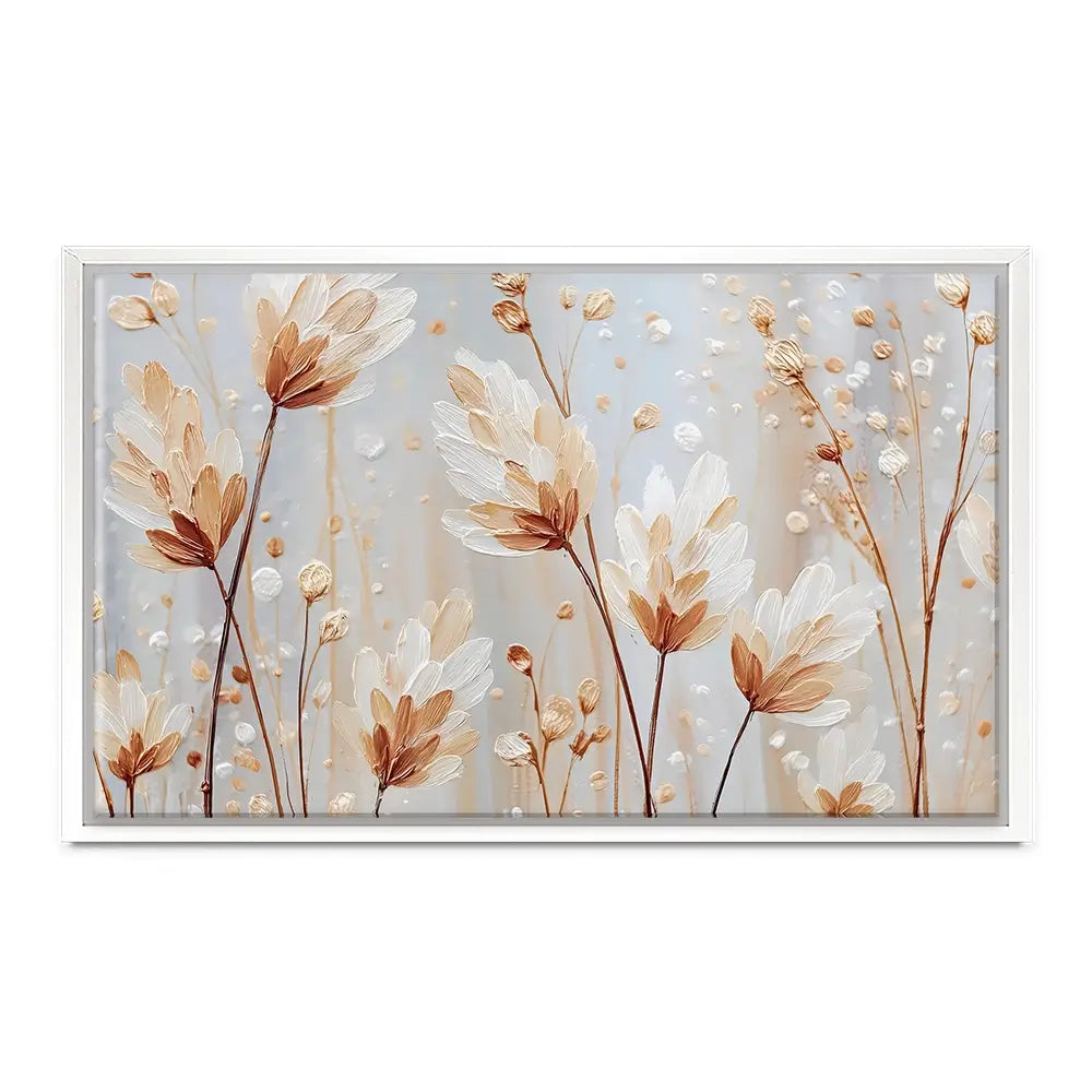 White Wild Grass Canvas Print White Wild Grass Canvas Print wall art product Gina Kelly - Independent