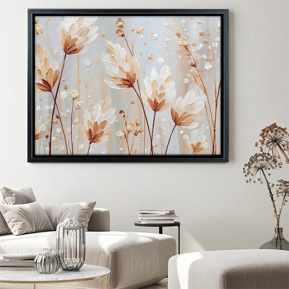 White Wild Grass Canvas Print White Wild Grass Canvas Print wall art product Gina Kelly - Independent
