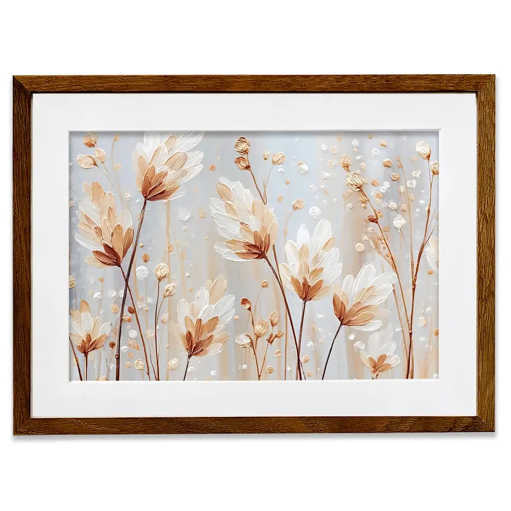 White Wild Grass Framed Art Print White Wild Grass Framed Art Print wall art product Gina Kelly - Independent