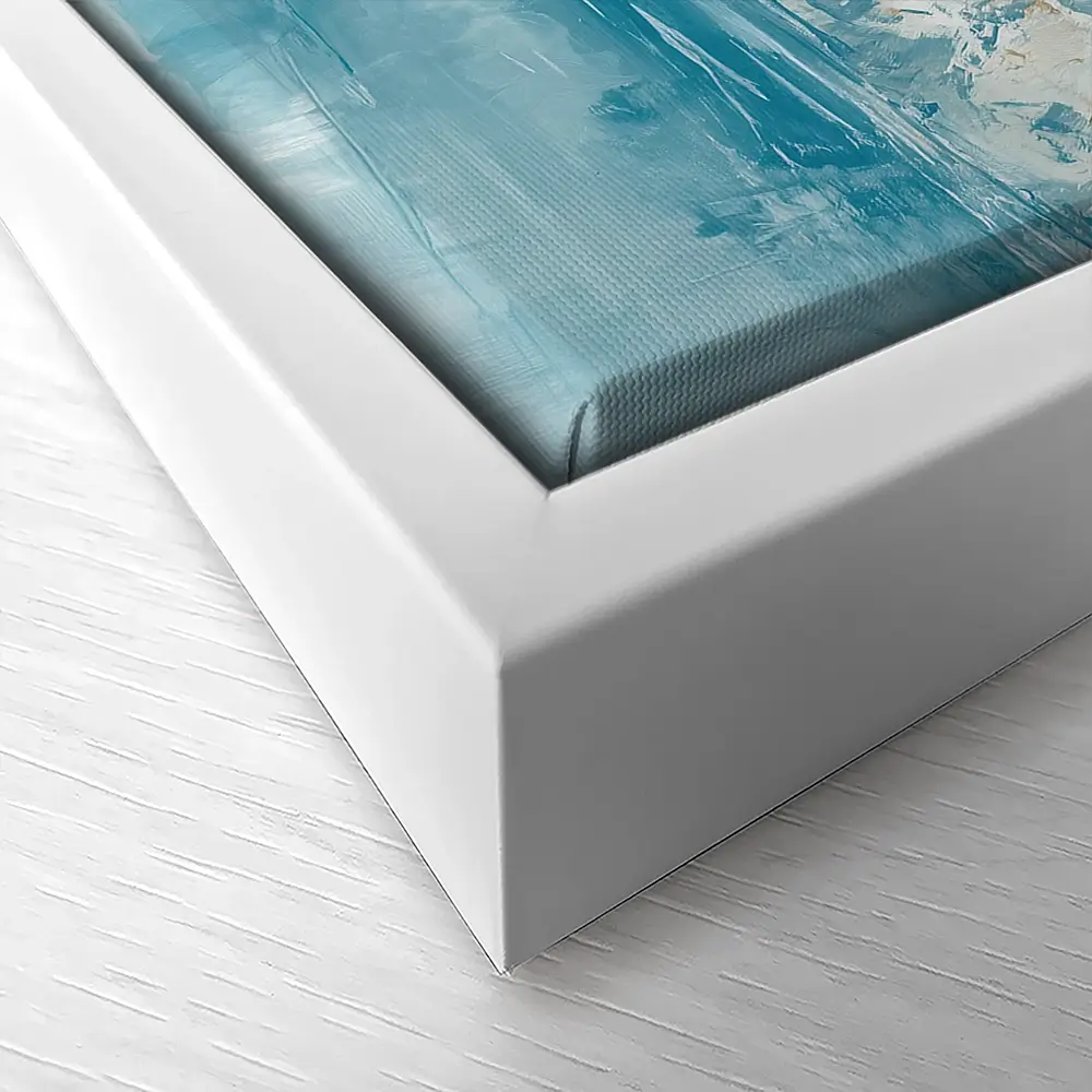 Whitewashed Town Above Tide Canvas Print Whitewashed Town Above Tide Canvas Print wall art product Chromatic Storm Studio
