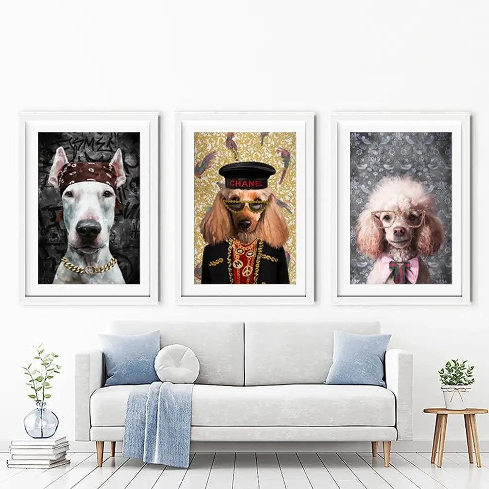 Who Let The Dogs Out Framed Art Print Trio Who Let The Dogs Out Framed Art Print Trio wall art product Svetlana Aleynikova