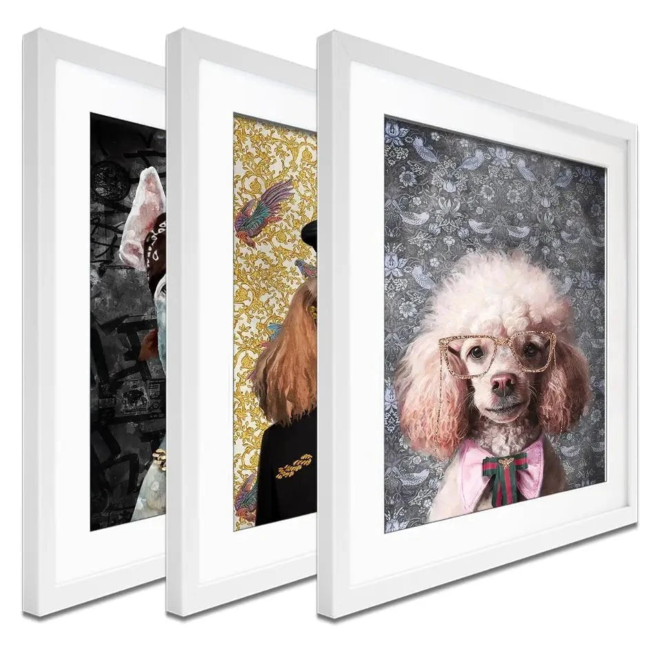 Who Let The Dogs Out Framed Art Print Trio Who Let The Dogs Out Framed Art Print Trio wall art product Svetlana Aleynikova