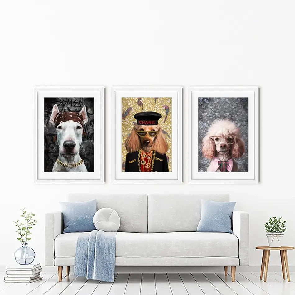 Who Let The Dogs Out Framed Art Print Trio Who Let The Dogs Out Framed Art Print Trio wall art product Svetlana Aleynikova