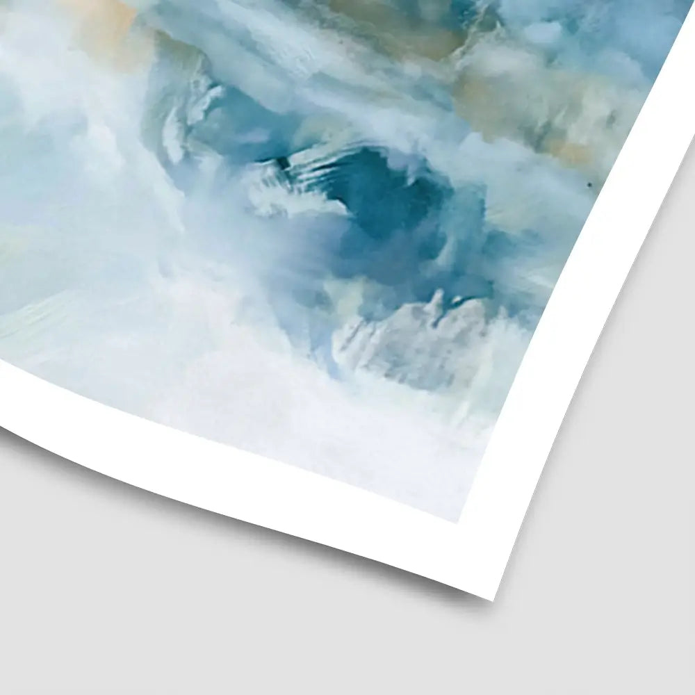 Wide Abstract Sea Horizon Art Print Wide Abstract Sea Horizon Art Print wall art product Chromatic Storm Studio