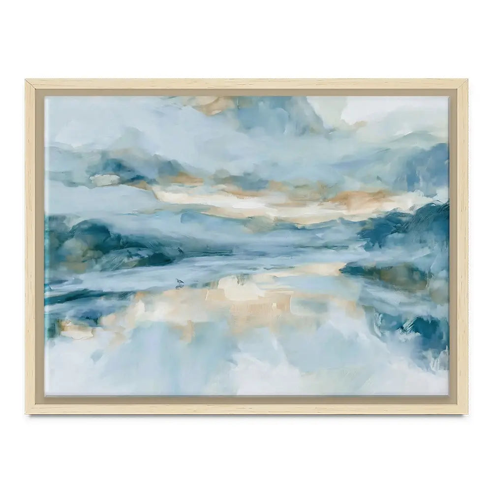 Wide Abstract Sea Horizon Canvas Print Wide Abstract Sea Horizon Canvas Print wall art product Chromatic Storm Studio