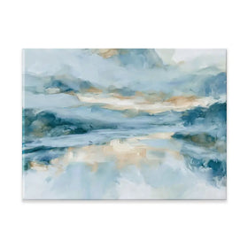Wide Abstract Sea Horizon Canvas Print Wide Abstract Sea Horizon Canvas Print wall art product Chromatic Storm Studio