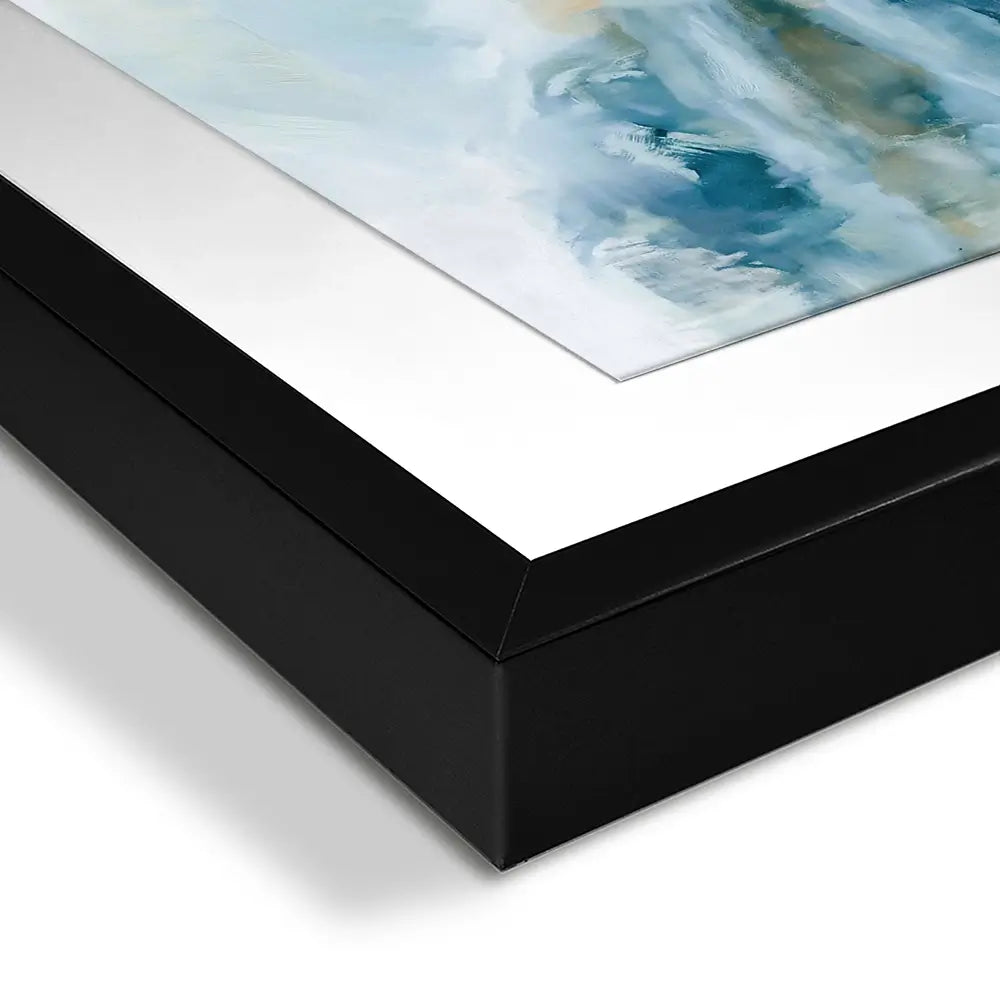 Wide Abstract Sea Horizon Framed Art Print Wide Abstract Sea Horizon Framed Art Print wall art product Chromatic Storm Studio