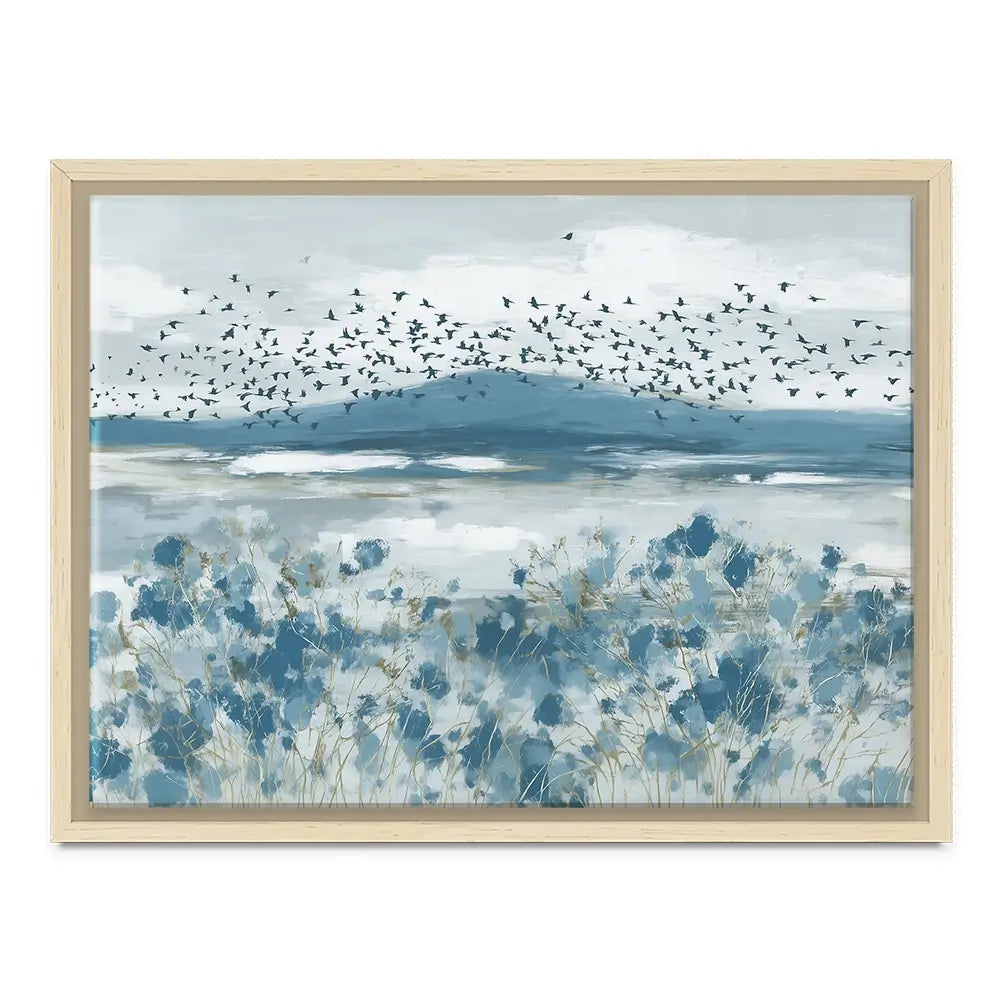 Wide Flock Wildflower Field Canvas Print Wide Flock Wildflower Field Canvas Print wall art product Chromatic Storm Studio