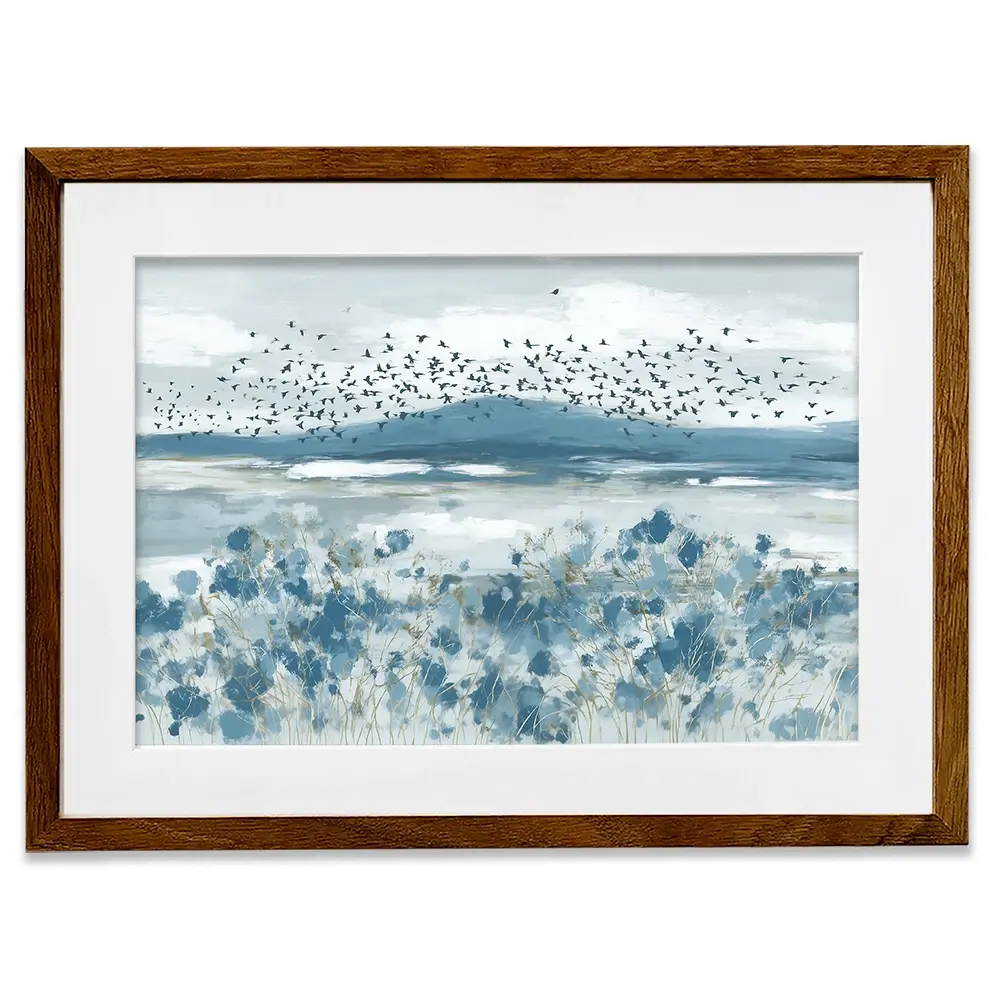 Wide Flock Wildflower Field Framed Art Print Wide Flock Wildflower Field Framed Art Print wall art product Chromatic Storm Studio