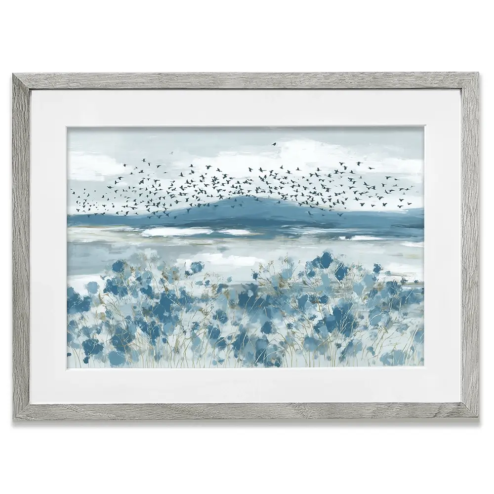 Wide Flock Wildflower Field Framed Art Print Wide Flock Wildflower Field Framed Art Print wall art product Chromatic Storm Studio