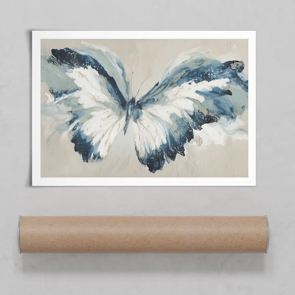 Wide Wing Butterfly Sketch Art Print Wide Wing Butterfly Sketch Art Print wall art product Chromatic Storm Studio