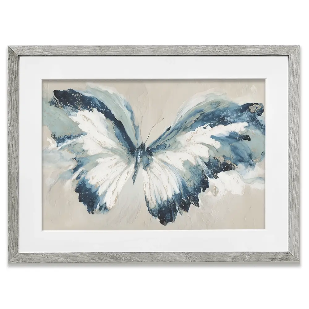 Wide Wing Butterfly Sketch Framed Art Print Wide Wing Butterfly Sketch Framed Art Print wall art product Chromatic Storm Studio