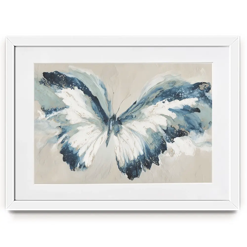 Wide Wing Butterfly Sketch Framed Art Print Wide Wing Butterfly Sketch Framed Art Print wall art product Chromatic Storm Studio