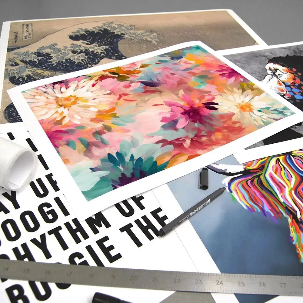 Wild Colourful Flowers Art Print Wild Colourful Flowers Art Print wall art product Treechild