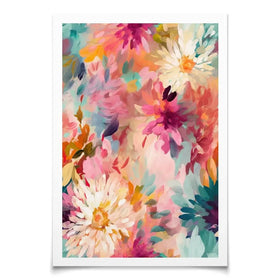 Wild Colourful Flowers Art Print Wild Colourful Flowers Art Print wall art product Treechild