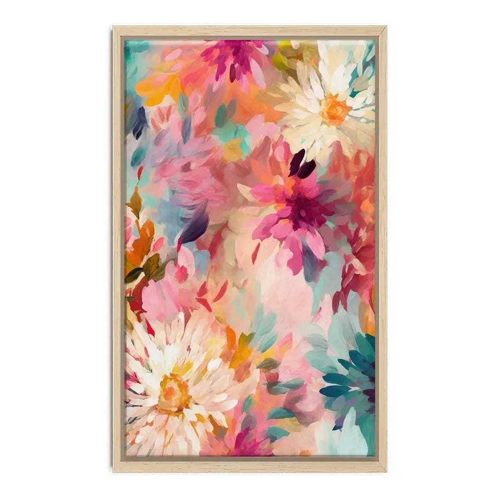Wild Colourful Flowers Canvas Print Wild Colourful Flowers Canvas Print wall art product Treechild