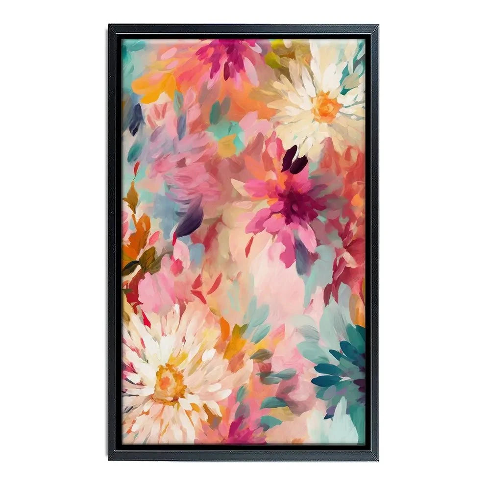 Wild Colourful Flowers Canvas Print Wild Colourful Flowers Canvas Print wall art product Treechild