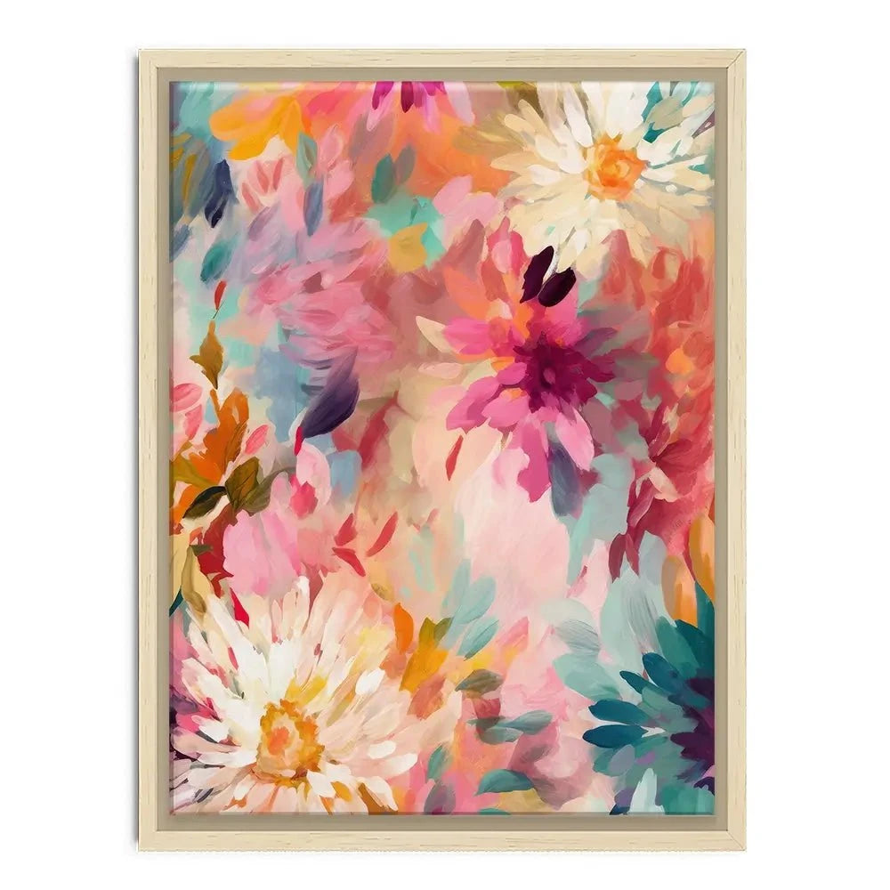 Wild Colourful Flowers Canvas Print Wild Colourful Flowers Canvas Print wall art product Treechild