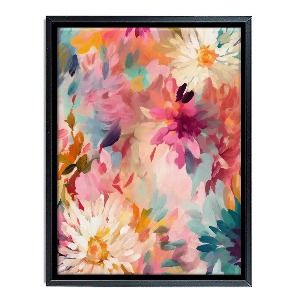 Wild Colourful Flowers Canvas Print Wild Colourful Flowers Canvas Print wall art product Treechild