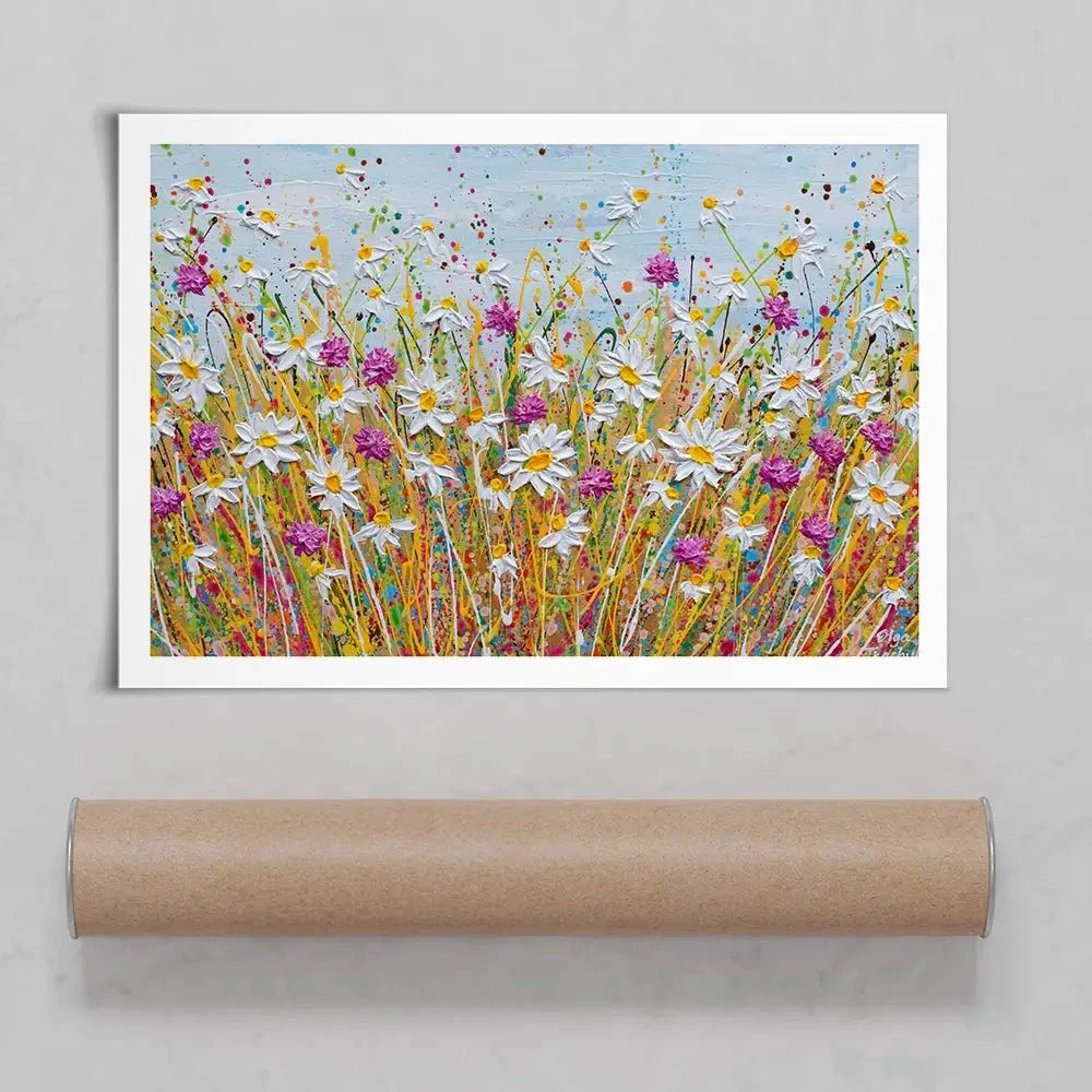Wild Daisy Field Art Print Wild Daisy Field Art Print wall art product Olga Tkachyk